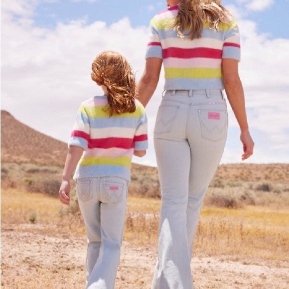 Girls wrangler x Barbie collab jeans size 14 Slim - Picture 2 of 6